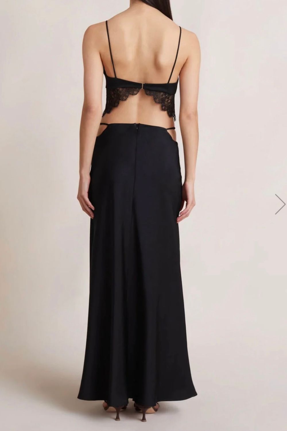 Bec & Bridge | Camille Maxi Skirt & Bra Set | Black
