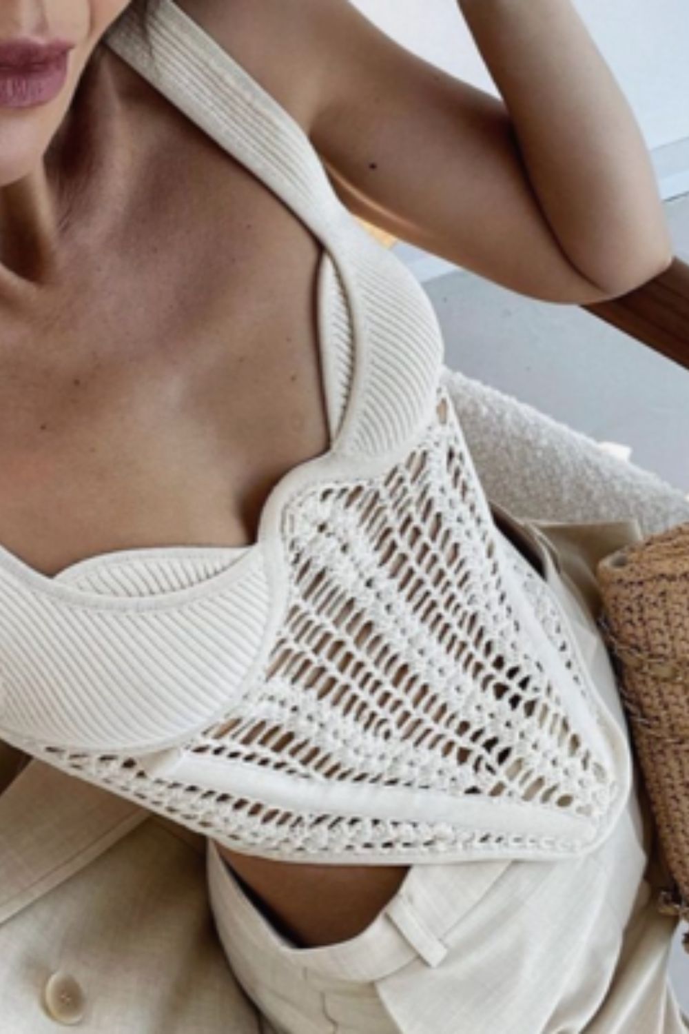 Dion Lee | Crochet Corset | Bone