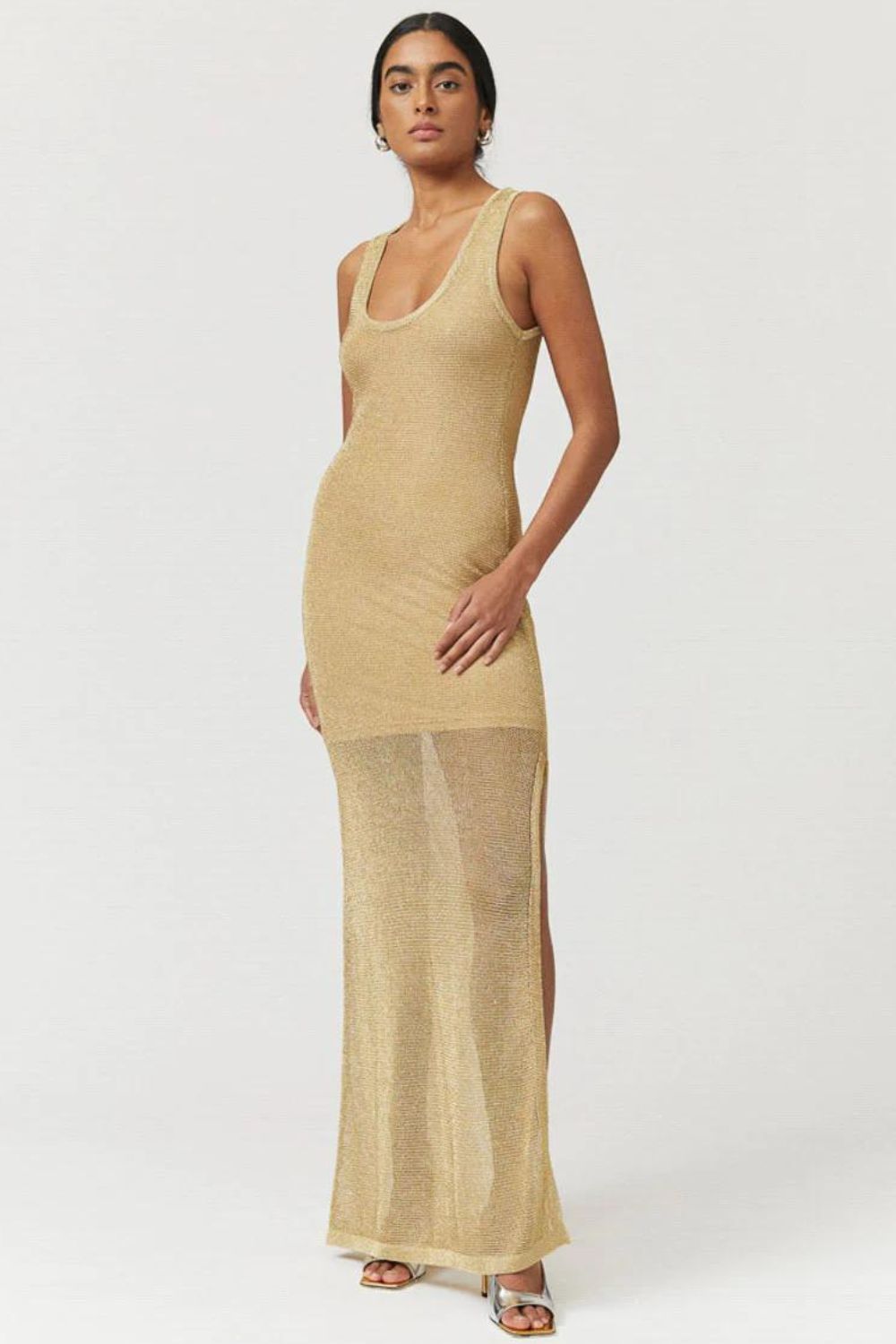 Suboo | Leo Strappy Maxi Dress | Gold