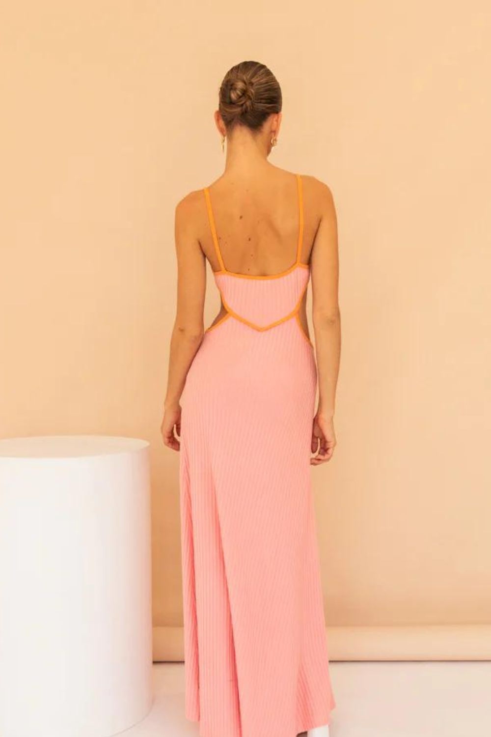 Vrg Girl | Ribbed Knit Maxi | Pink