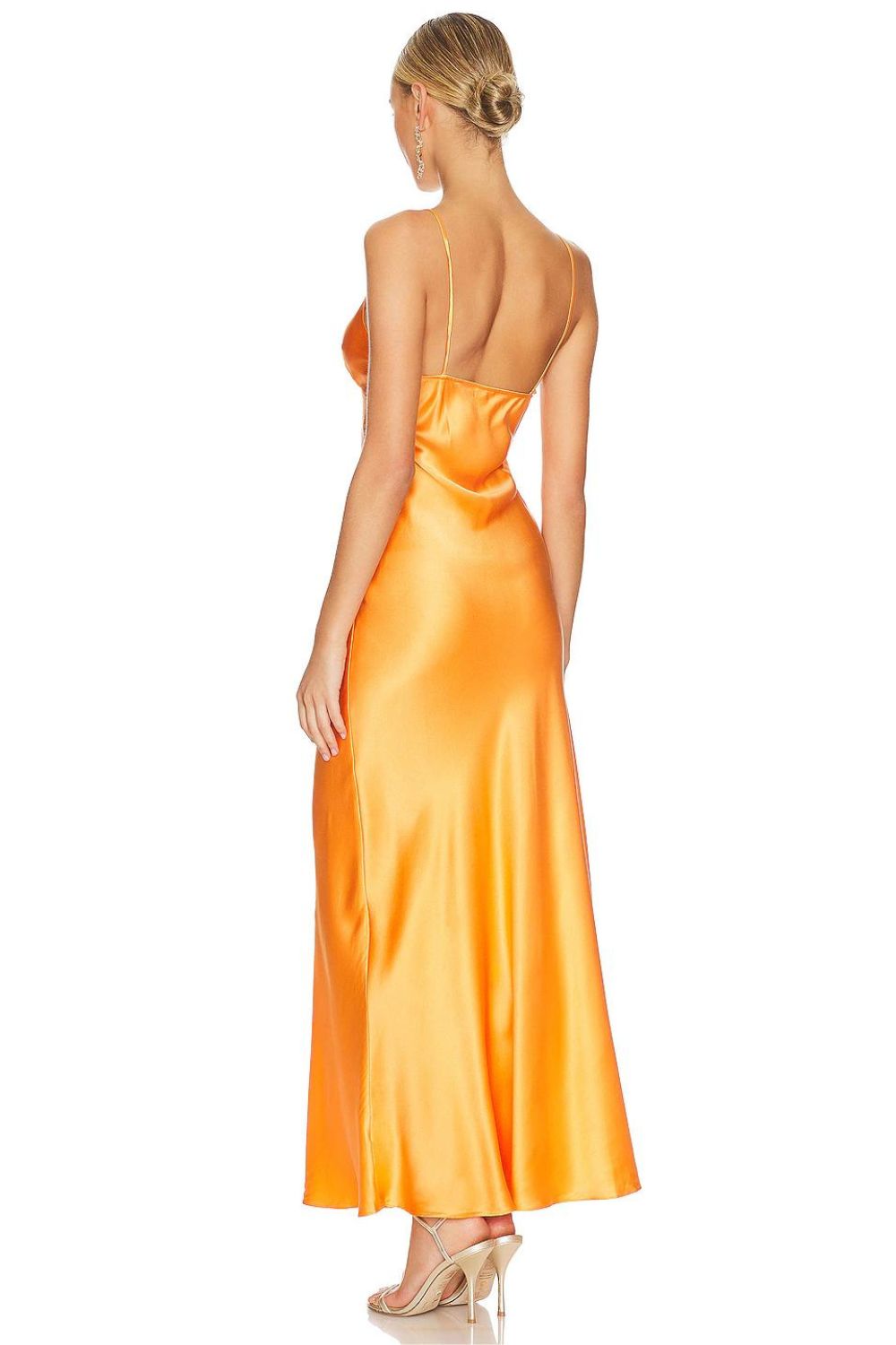 Bec & Bridge | Amber V Maxi Dress | Nectarine Orange