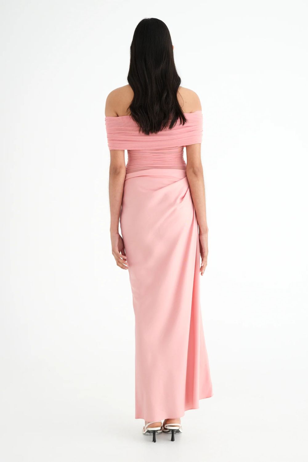 Benni The Label | Nico Off The Shoulder Maxi Dress | Candy Floss