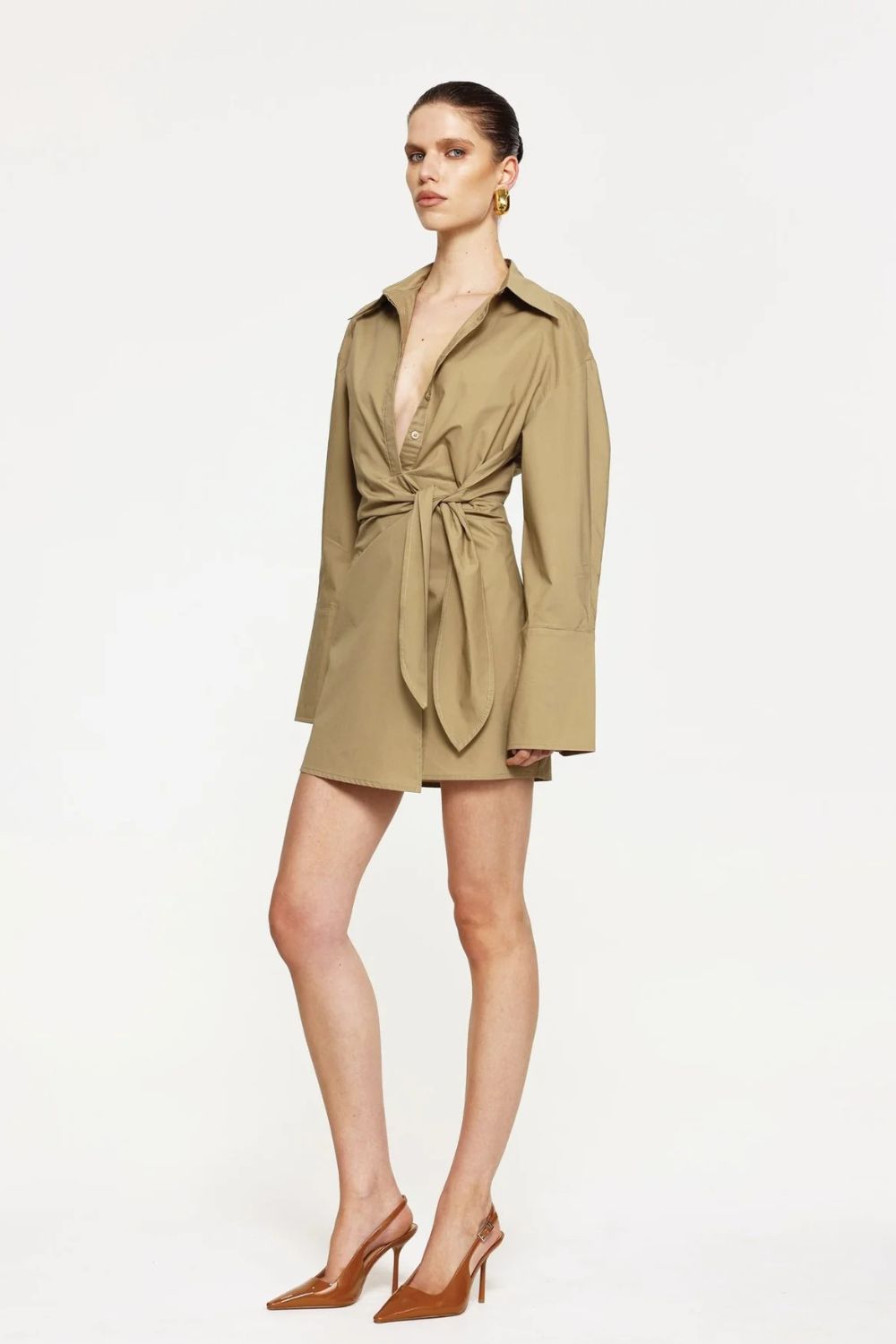 Effie Kats | Julieanne Shirt Dress | Sand