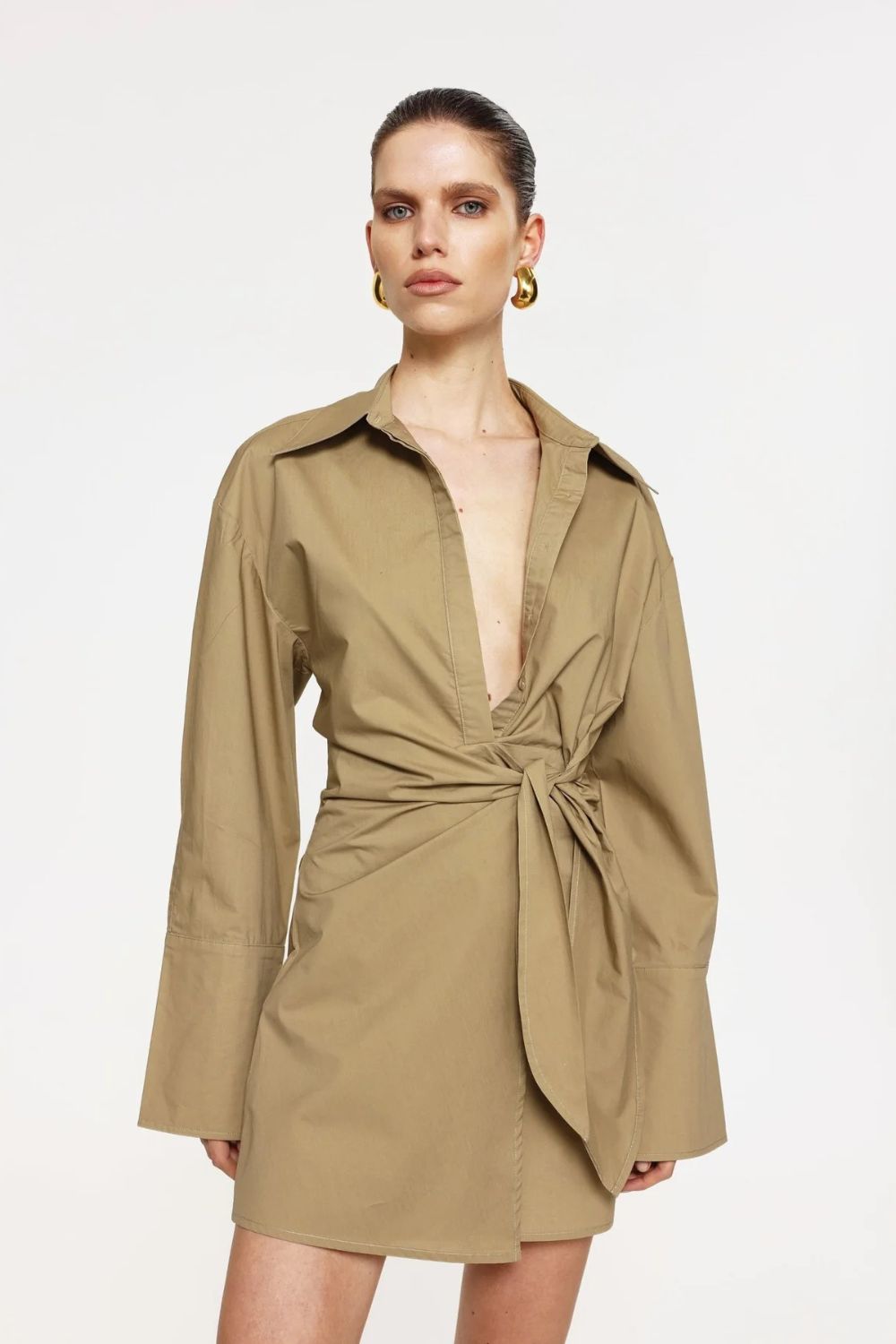 Effie Kats | Julieanne Shirt Dress | Sand