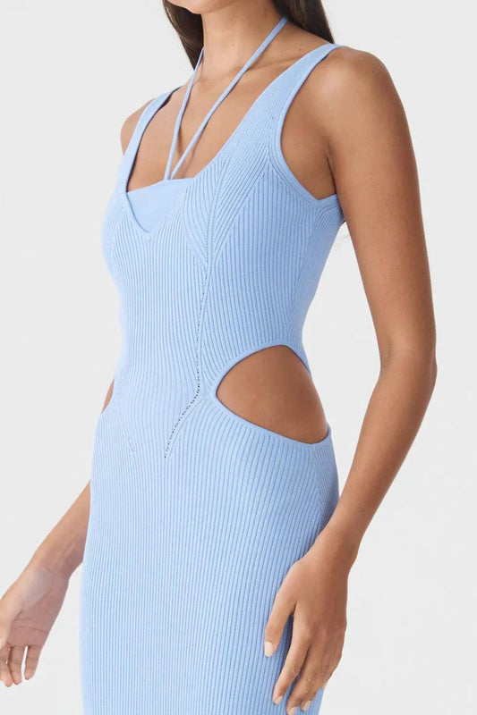 San Sloane | Andoria Midi Dress | Sky Blue