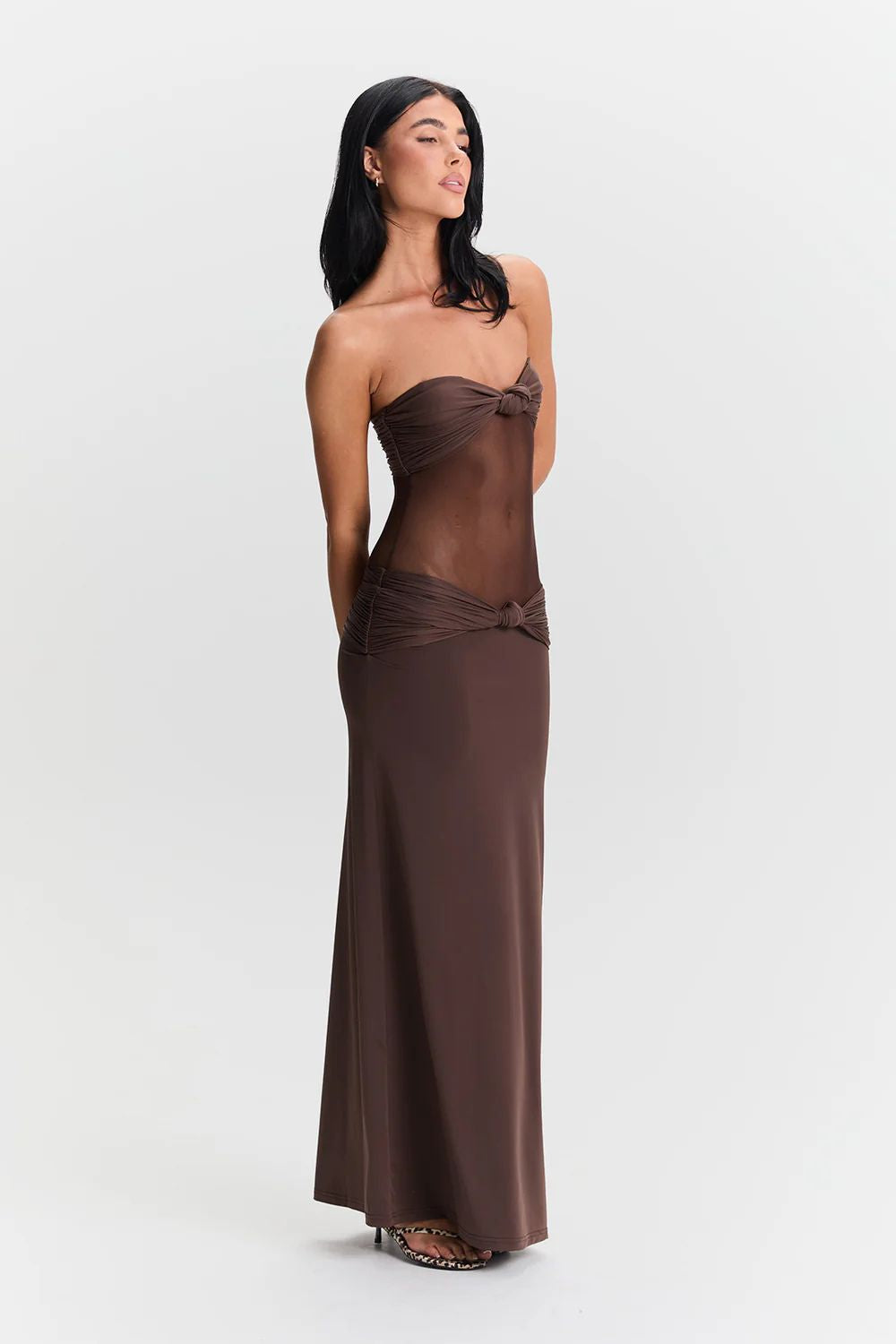 Sasha Therese | Amara Maxi Dress | Brown