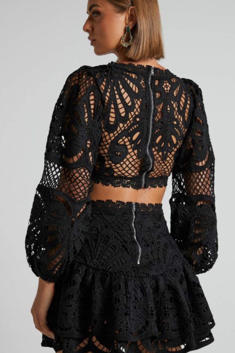Showpo | Kiss Me Softly Two Piece Lace Set | Black  ** NEW WITH TAGS **
