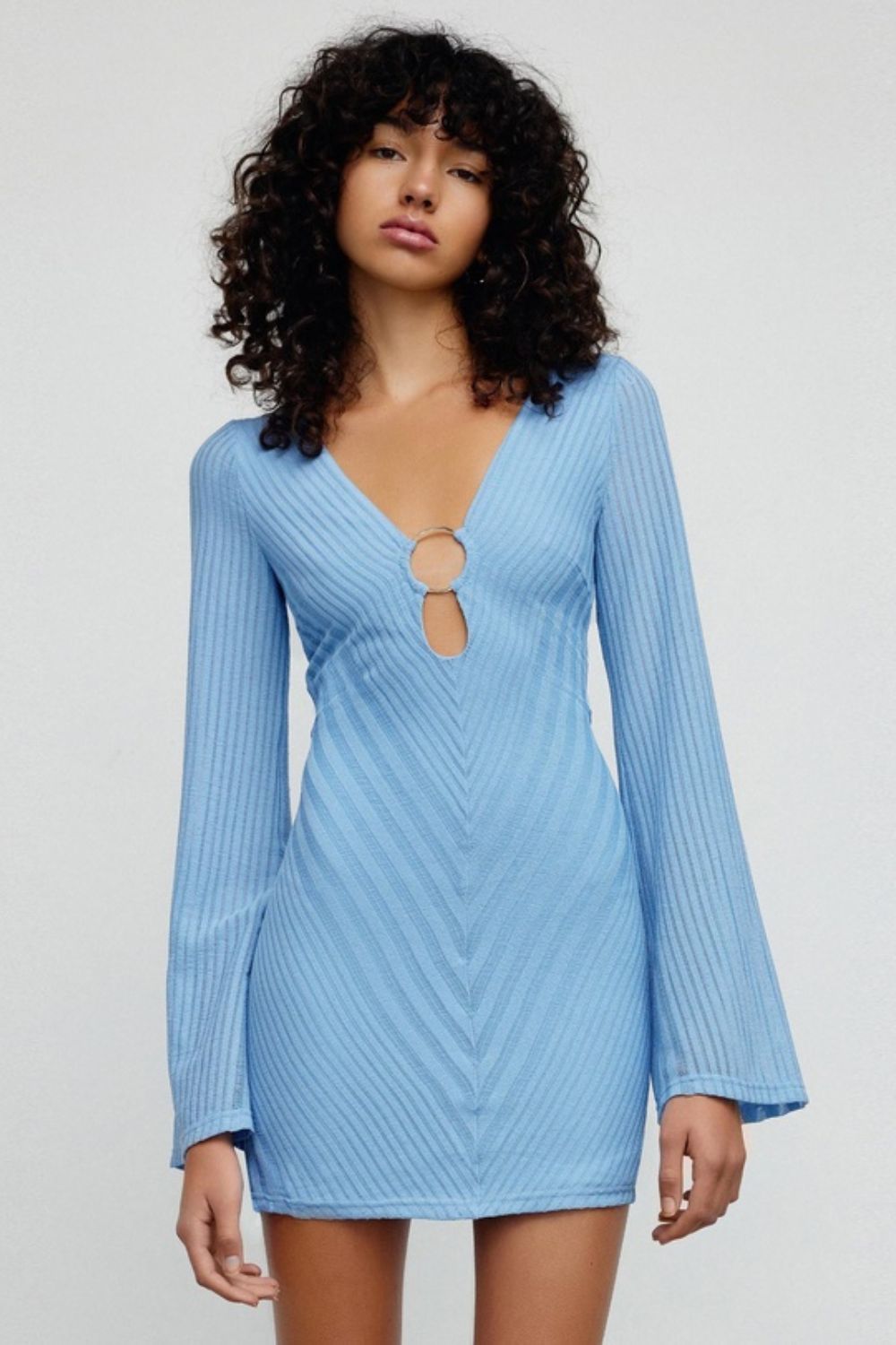 Bec & Bridge Clover Mini Dress - Sky Blue – Dress Hire AU